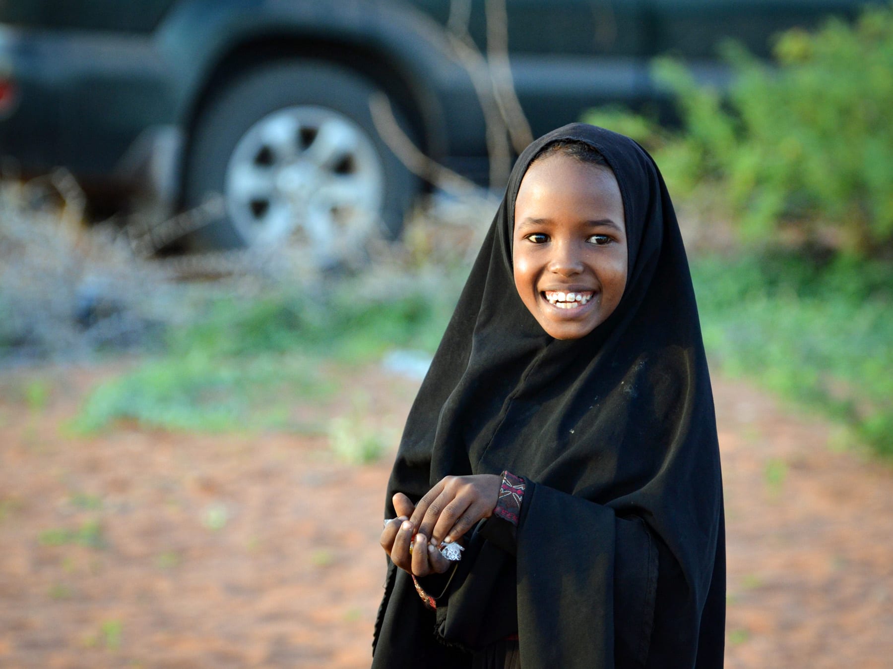 A young Muslim girl in Wajir, North Eastern Kenya.